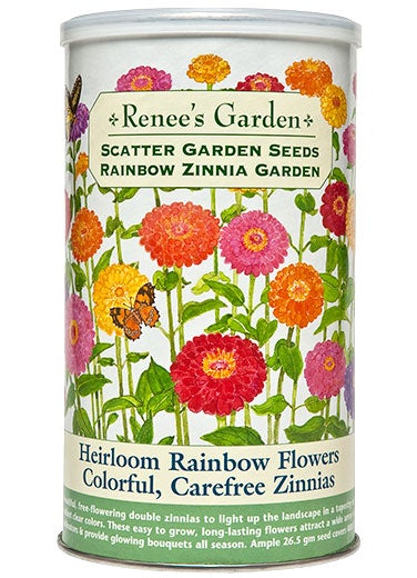 RG Zinnia Rainbow Scatter Garden
